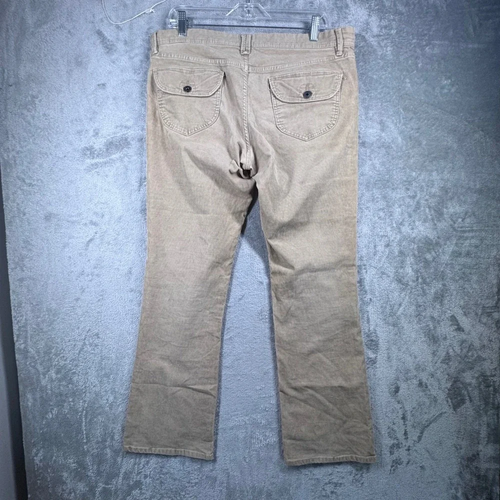 Old Navy Corduroy Pants 12 Tan Beige Bootcut Cottagecore Academia Classic‎ Y2K